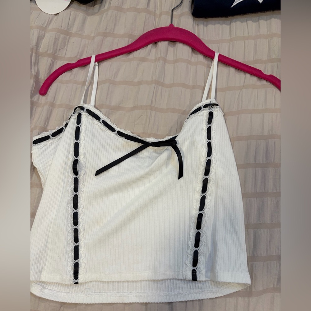 REVOLVE White and Black Tank Top